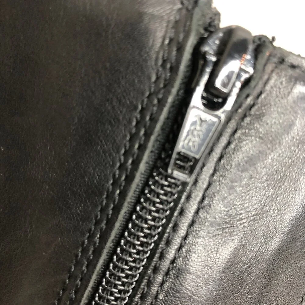 Harley-Davidson Women's Black Leather Cowgirl Boots Sz. 9 GORGEOUS! - Picture 10 of 12